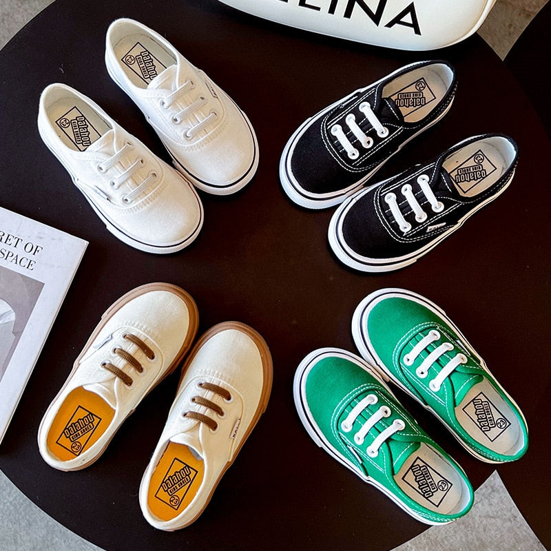 Zapatillas Infantiles Suela Blanda Cordones