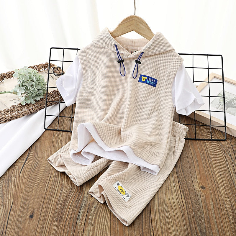 Conjunto Infantil Verano Con Capucha