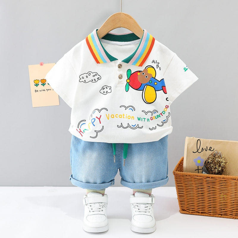 Conjunto Aviador Verano Infantil