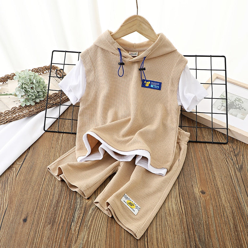 Conjunto Infantil Verano Con Capucha