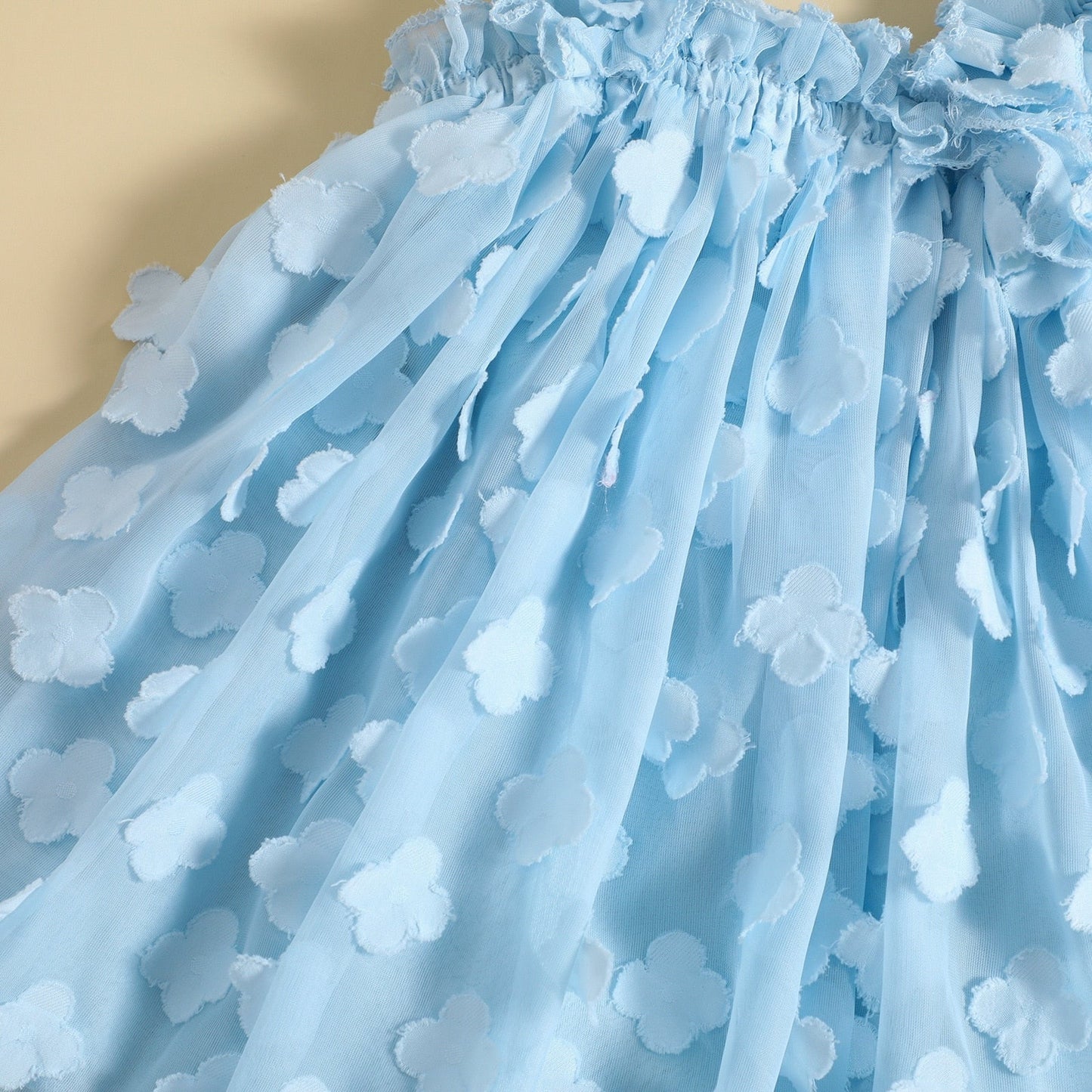 Vestido, Flor Plisada