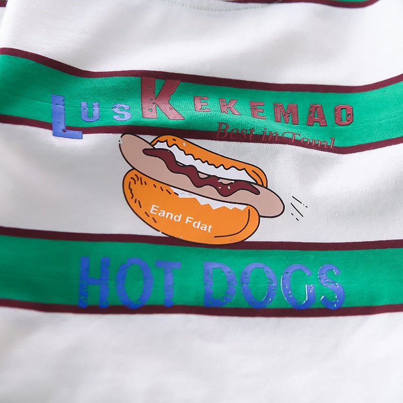 Conjunto Infantil Estampado Hot Dog