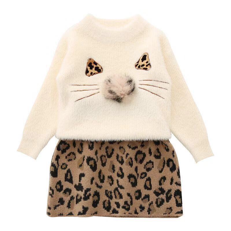 Conjunto Infantil Pompón Leopardo