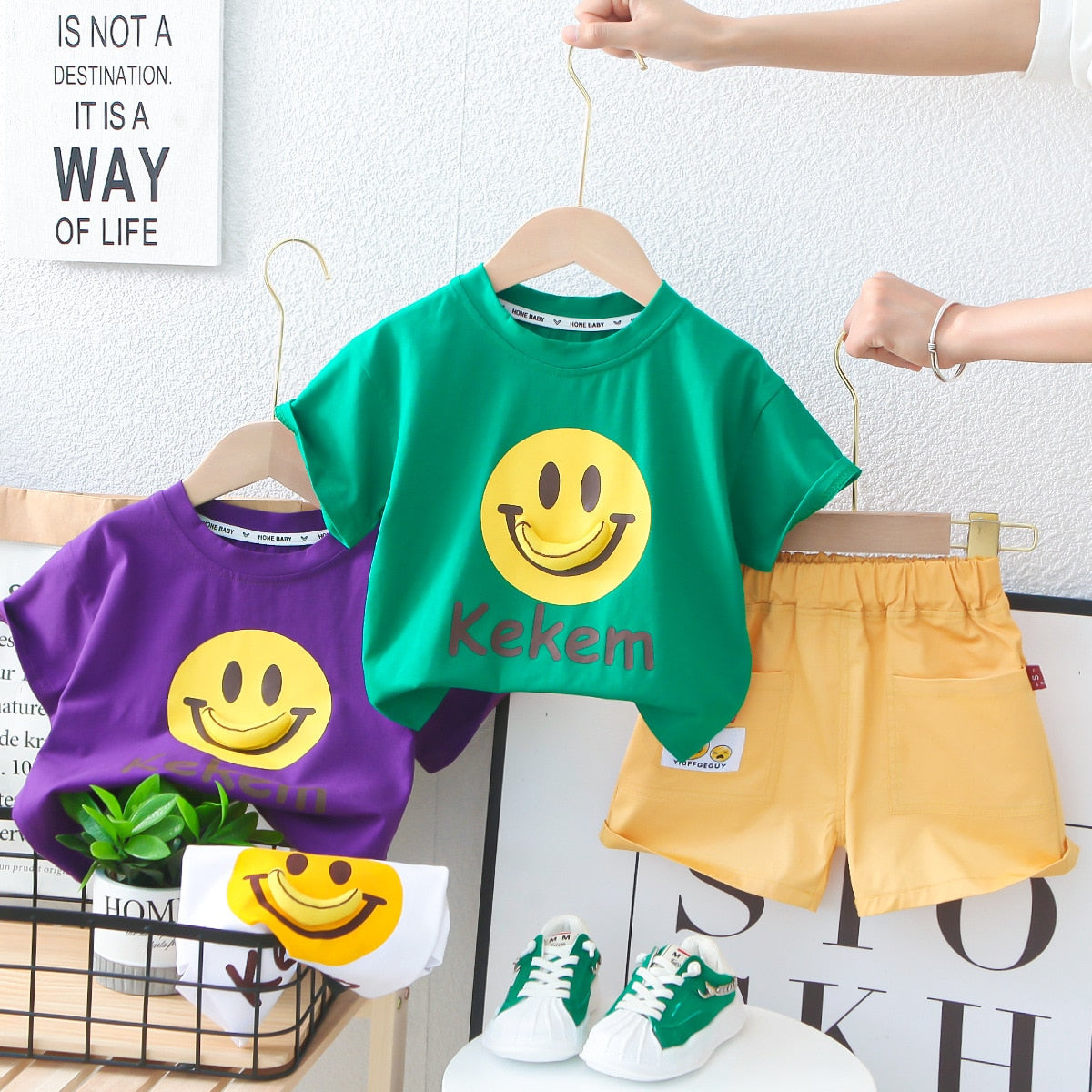Conjunto Infantil Estampado Sonrisas