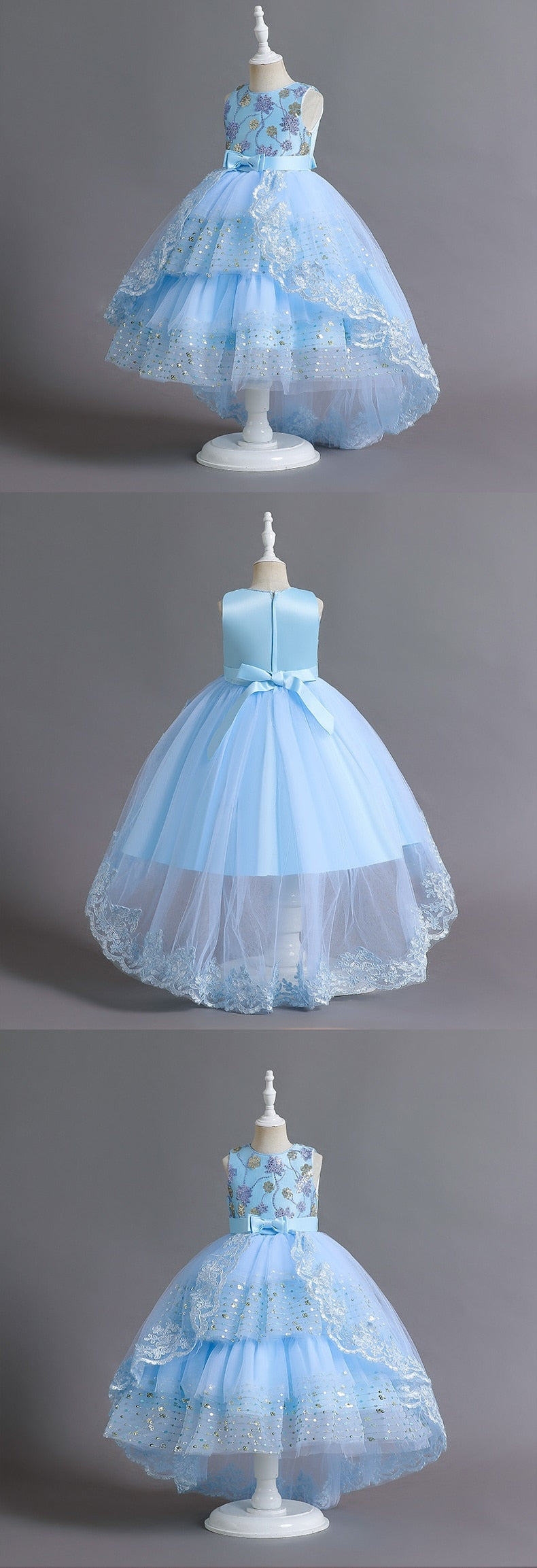 Vestido Fiesta Infantil Tul Lentejuelas