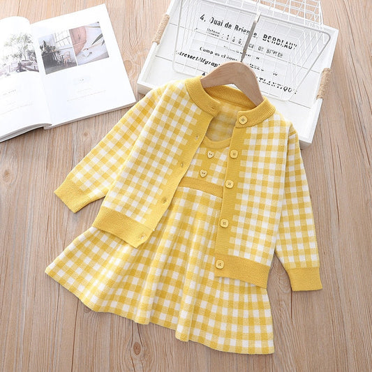 Conjunto Infantil Vestido Con Chaqueta