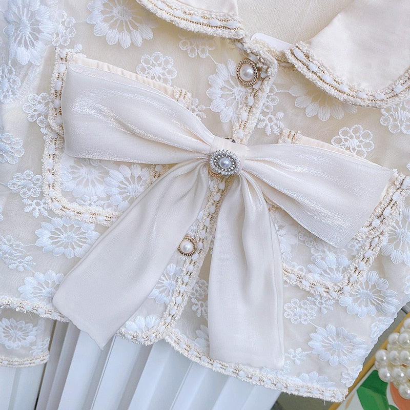 Conjunto de encaje de princesa