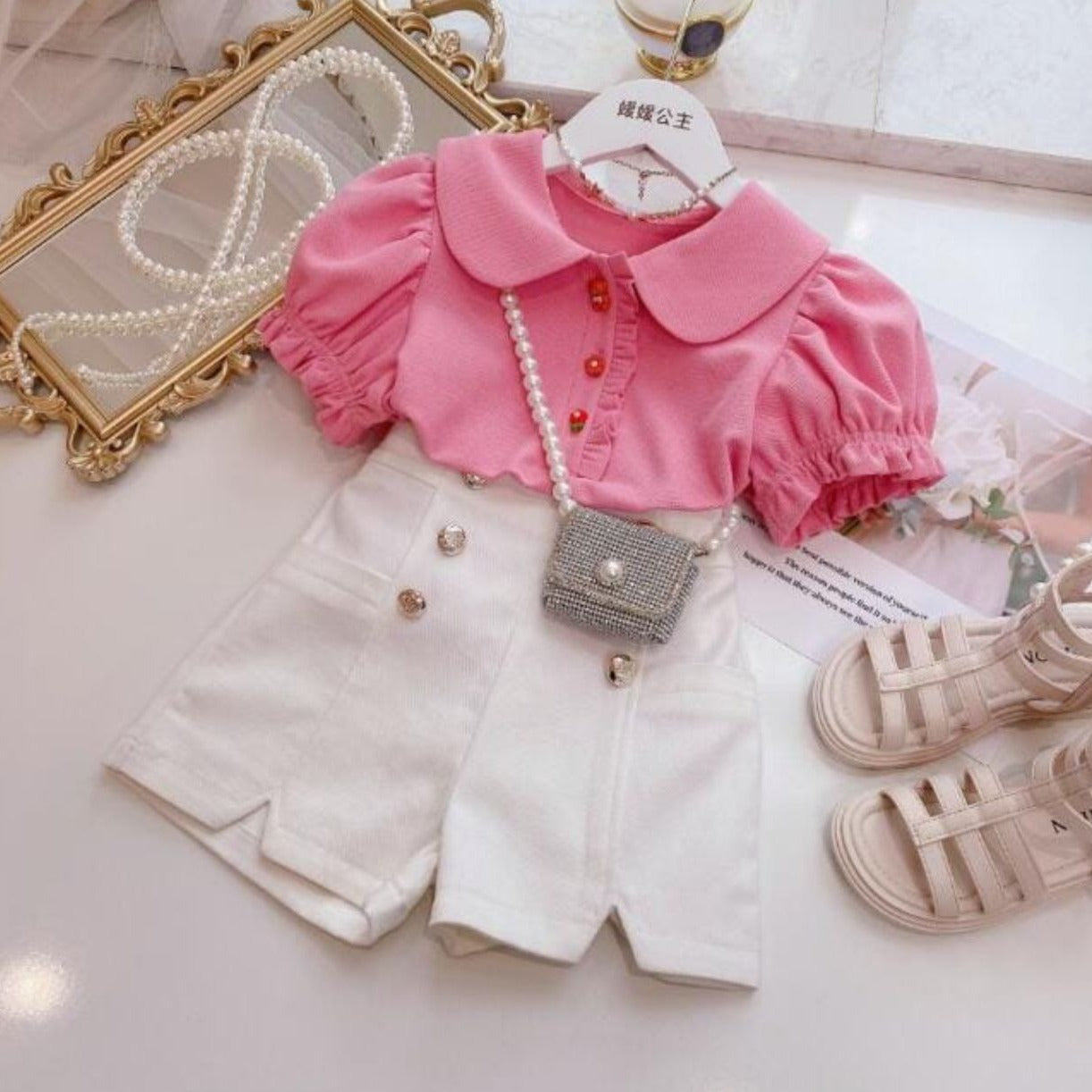 Conjunto lindas camisetas + pantalones cortos