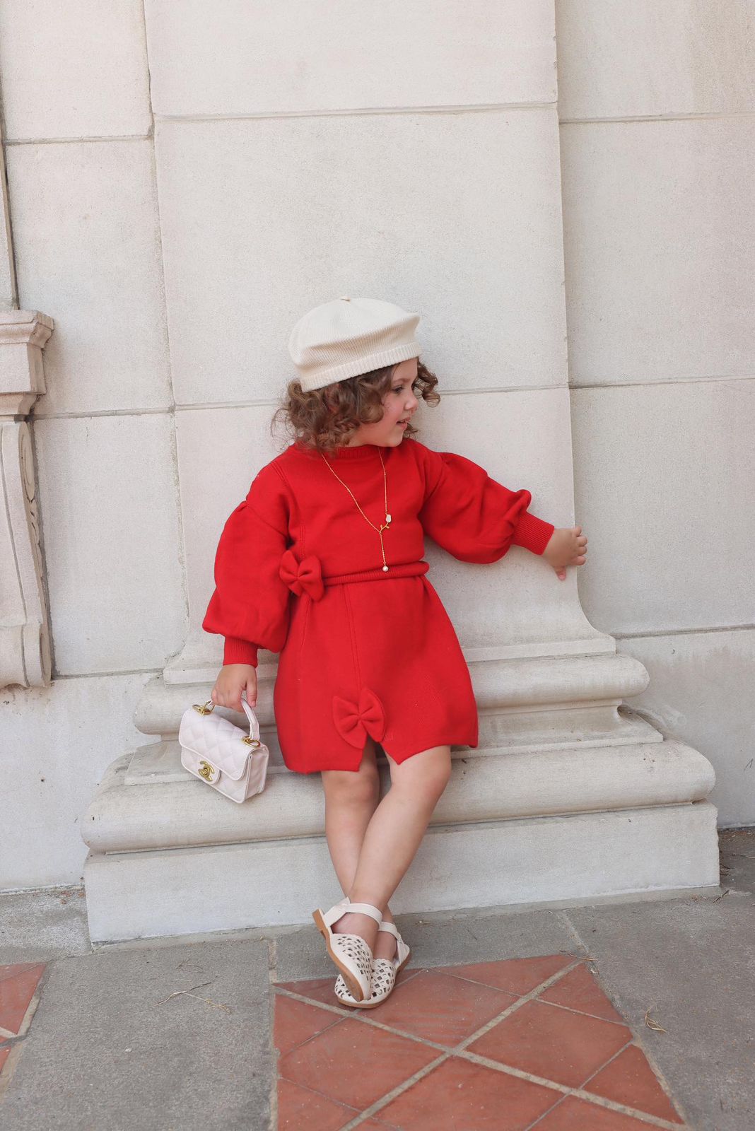 Conjunto Infantil Con Falda - Lazo