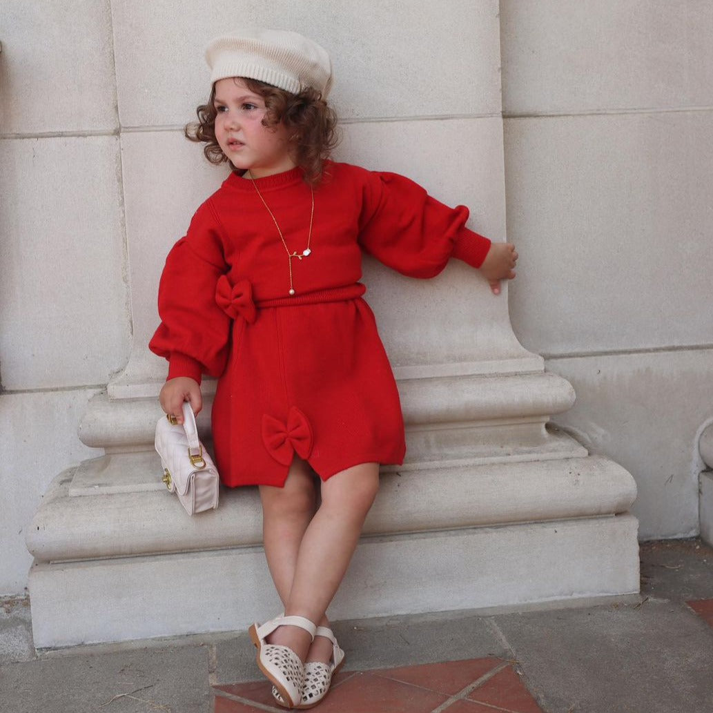 Conjunto Infantil Con Falda - Lazo