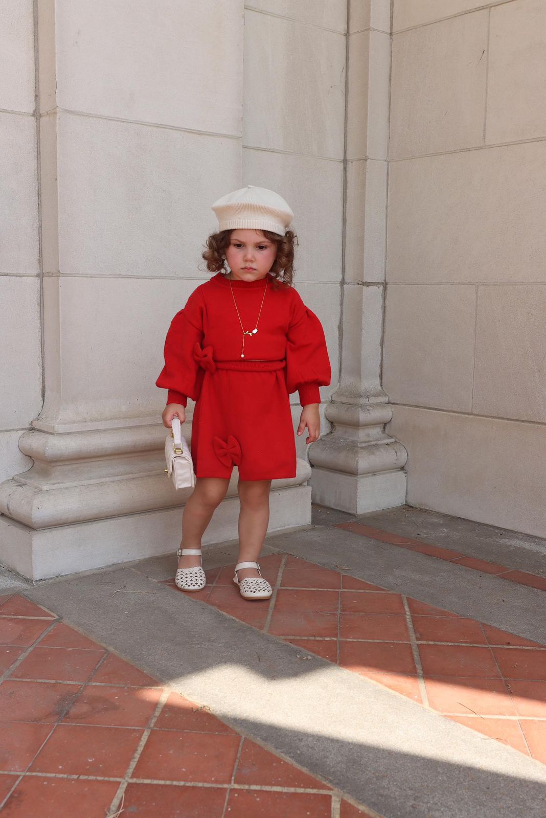 Conjunto Infantil Con Falda - Lazo