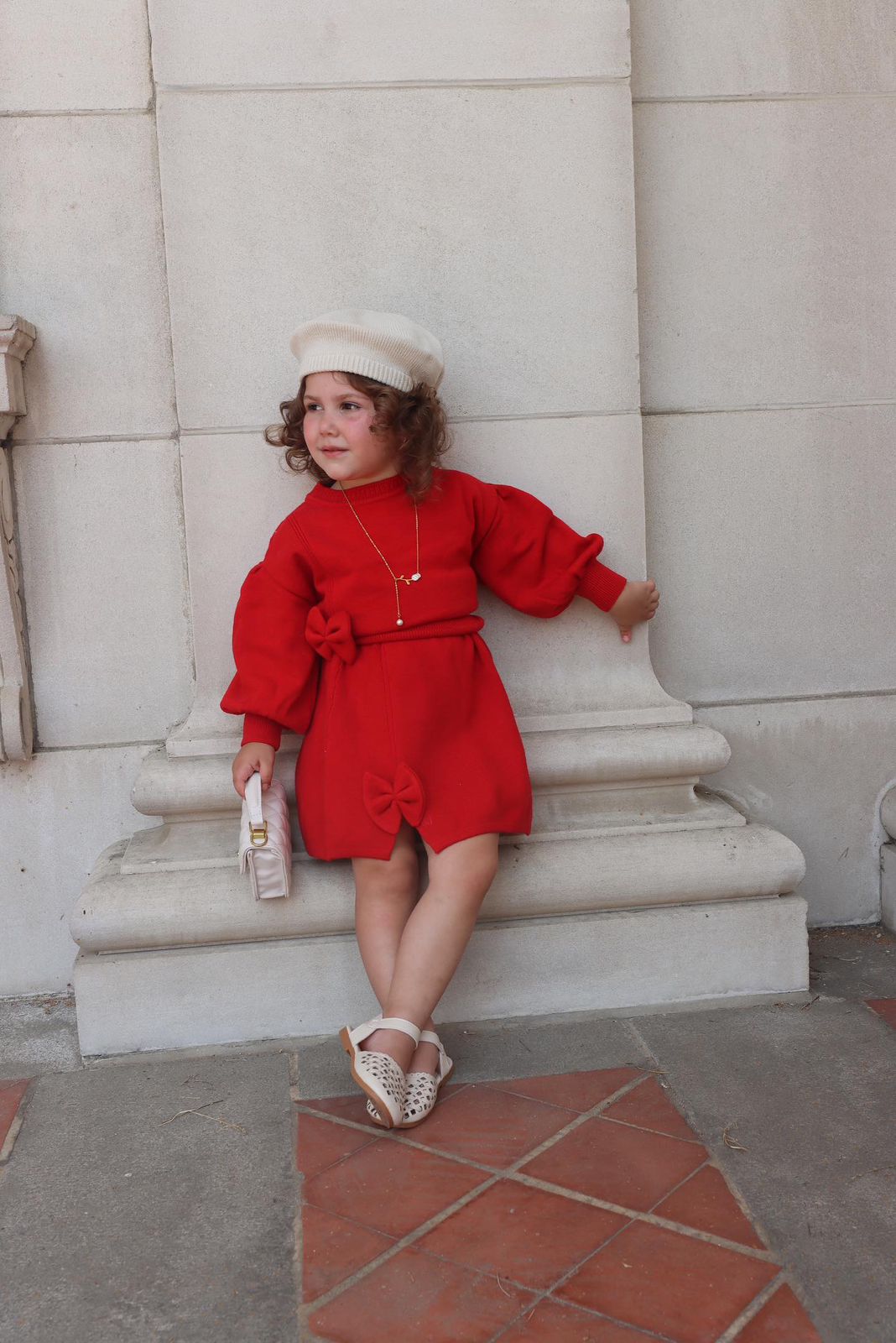 Conjunto Infantil Con Falda - Lazo