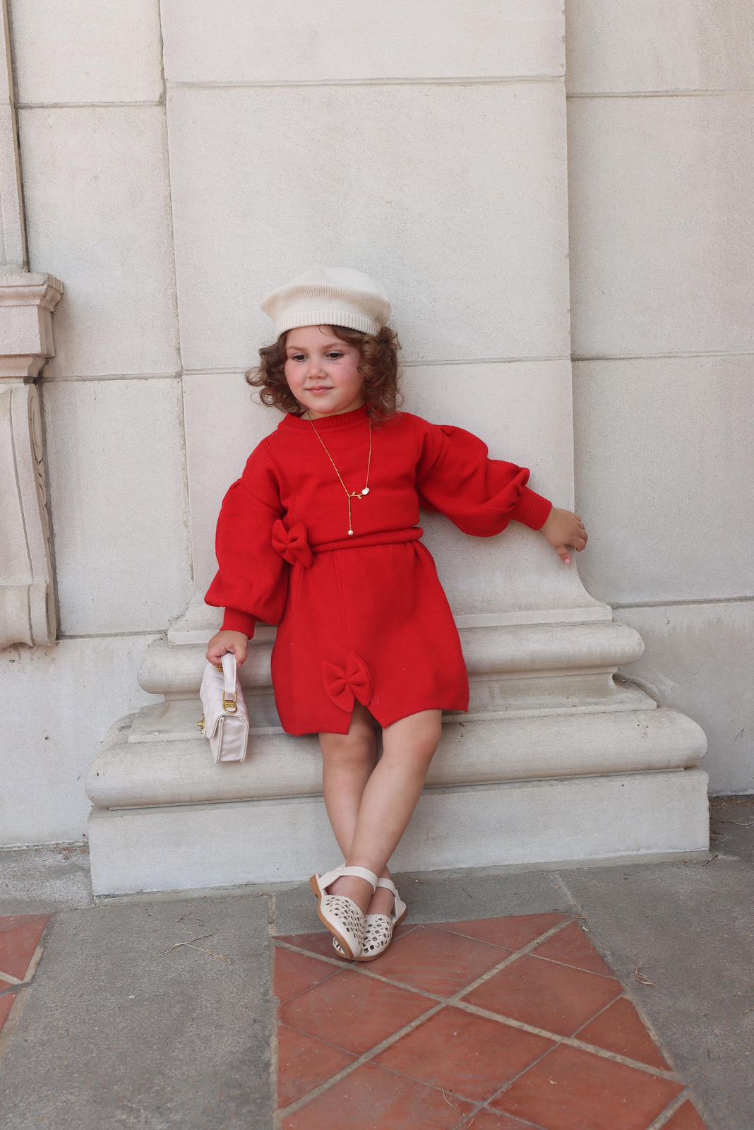 Conjunto Infantil Con Falda - Lazo