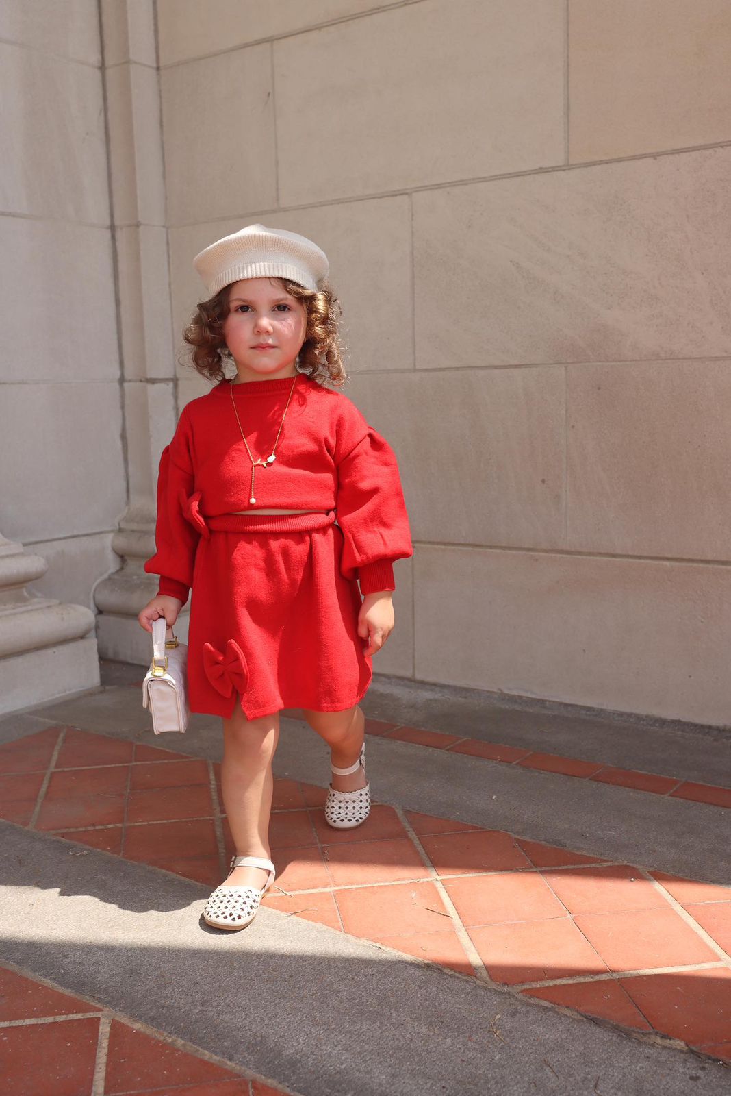 Conjunto Infantil Con Falda - Lazo