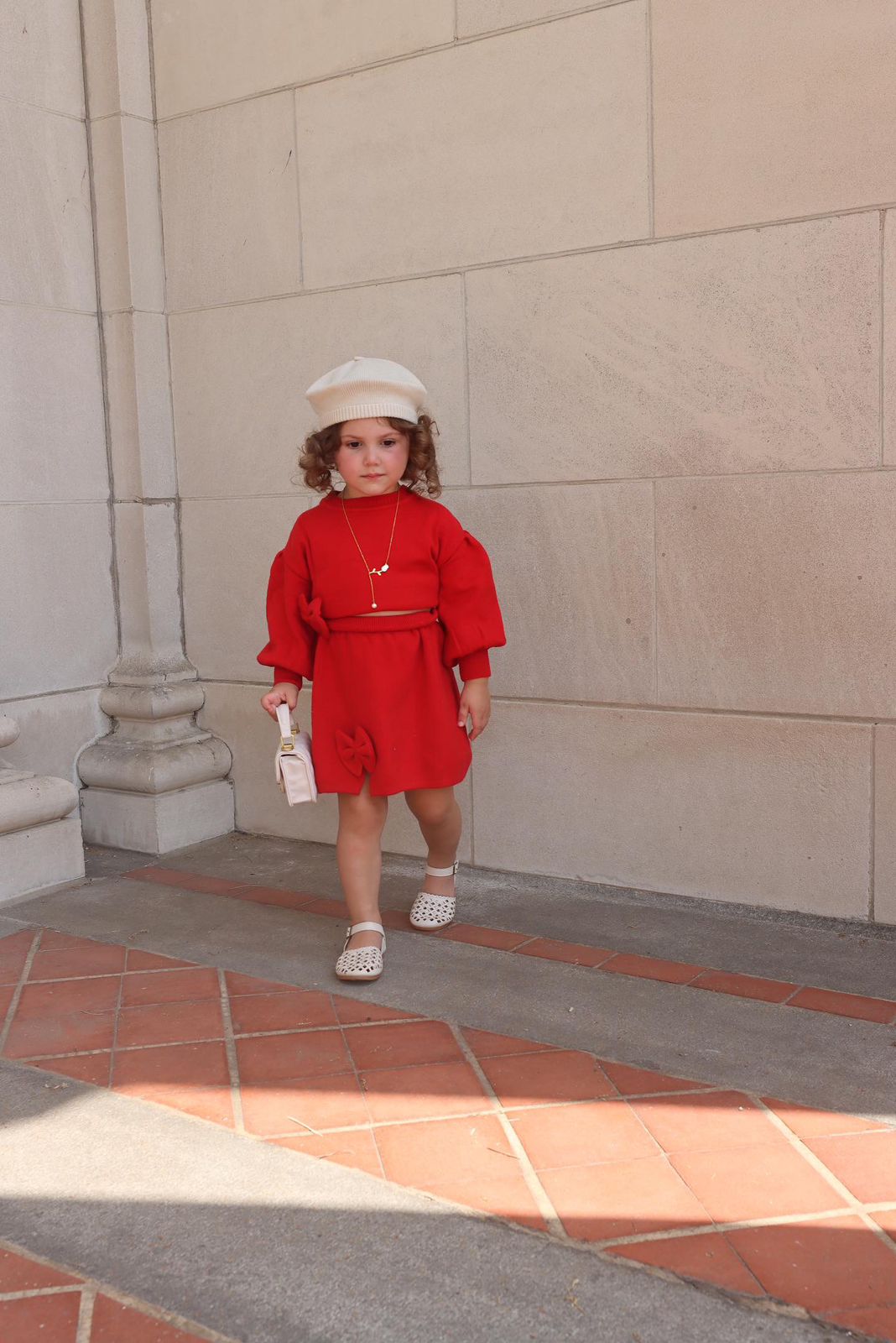 Conjunto Infantil Con Falda - Lazo