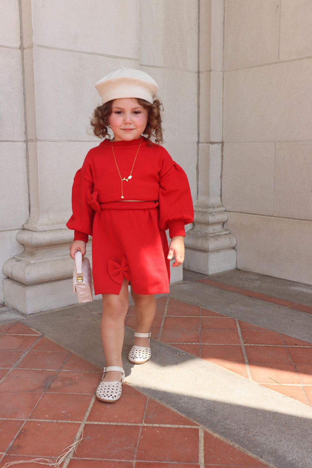 Conjunto Infantil Con Falda - Lazo