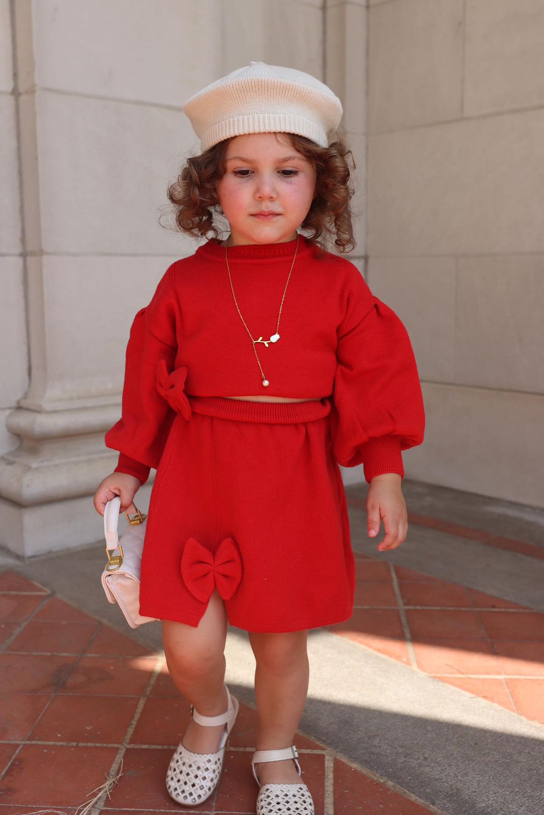 Conjunto Infantil Con Falda - Lazo