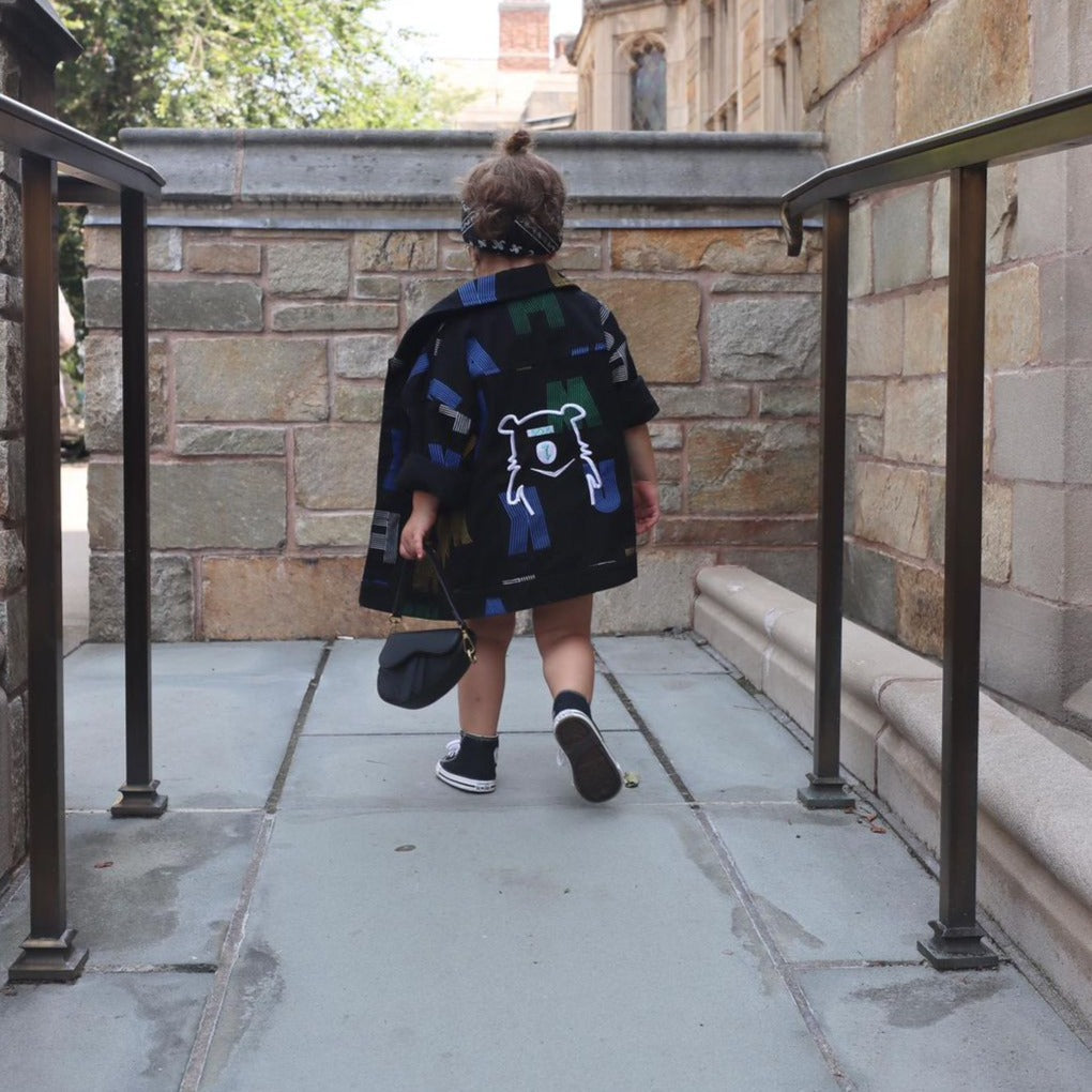 Chaqueta Infantil Jeans Letras Osito