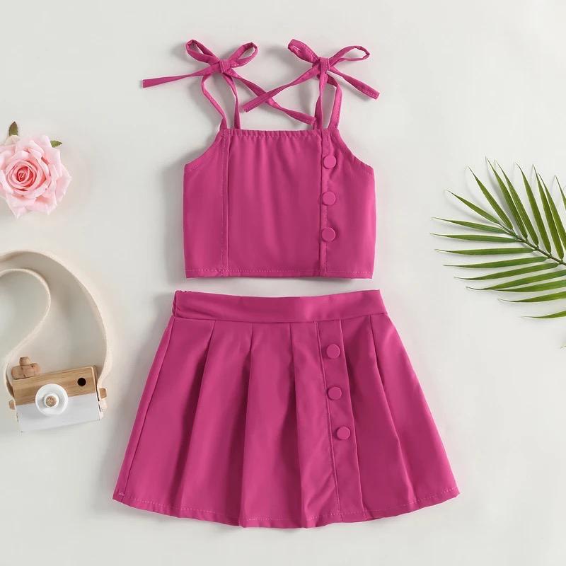 Conjunto para Niña Top Mujer y Falda Plisada