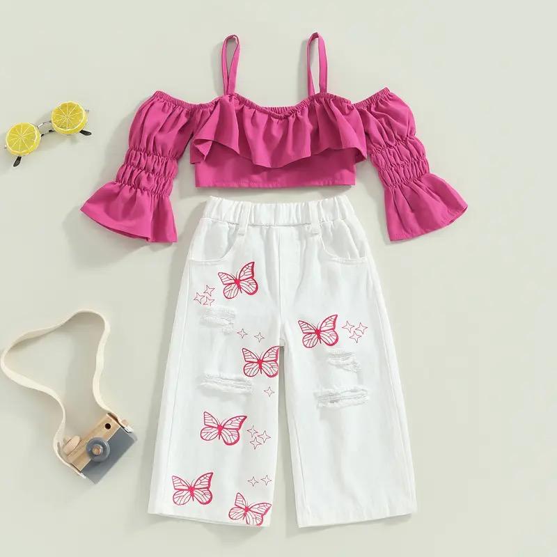 Conjunto Infantil Volantes y Mariposas