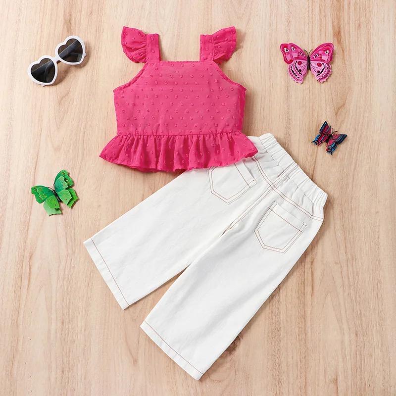 Conjunto Infantil Mujer Botones Y Mariposas