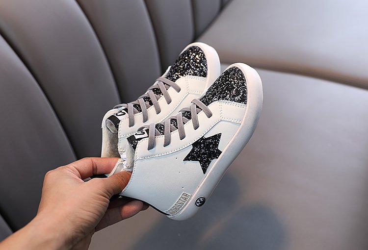 Zapatillas Infantiles Botines Estrellas Glitter