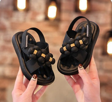 Sandalia Infantil Trenzada Flor