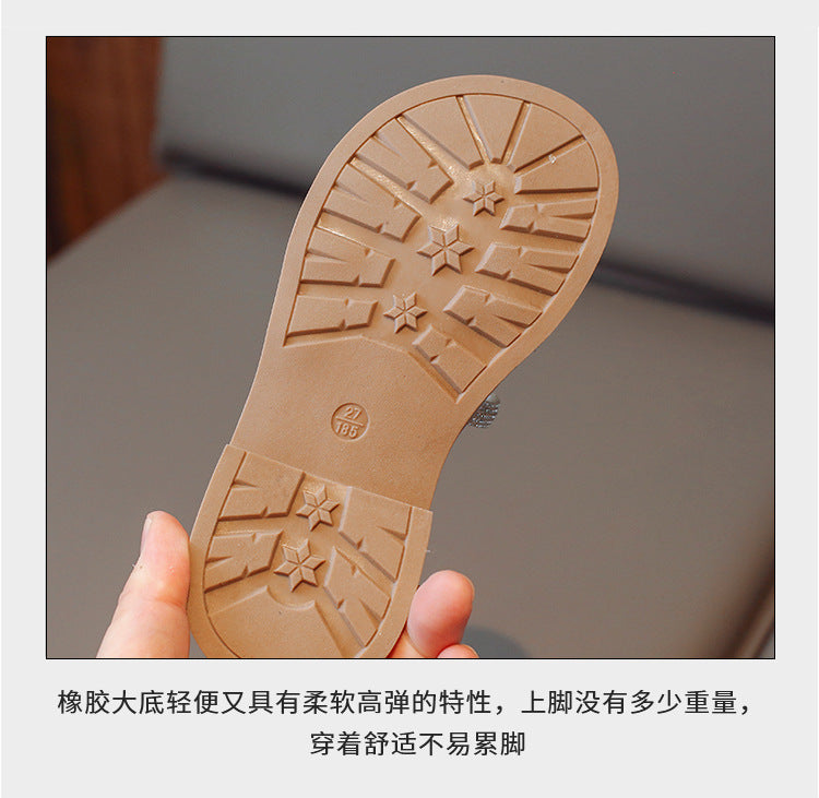 Sandalia Infantil Gladiador Strass