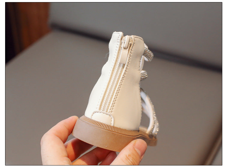 Sandalia Infantil Gladiador Strass