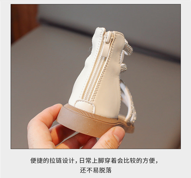 Sandalia Infantil Gladiador Strass