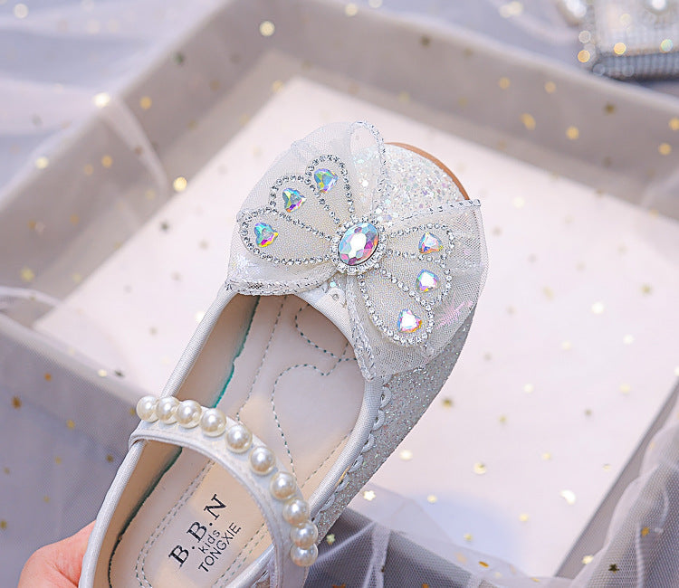 Zapatillas Infantiles Perlas Brillantes