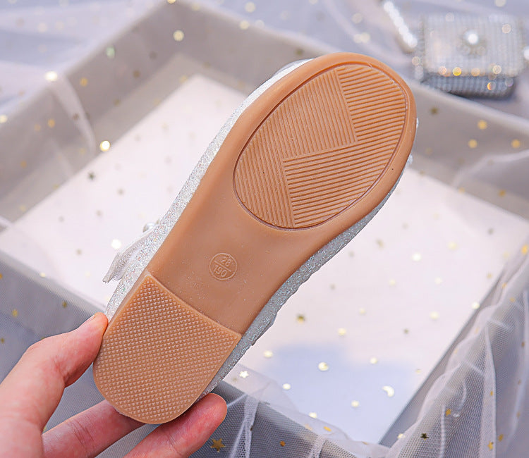 Zapatillas Infantiles Perlas Brillantes