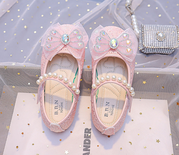 Zapatillas Infantiles Perlas Brillantes