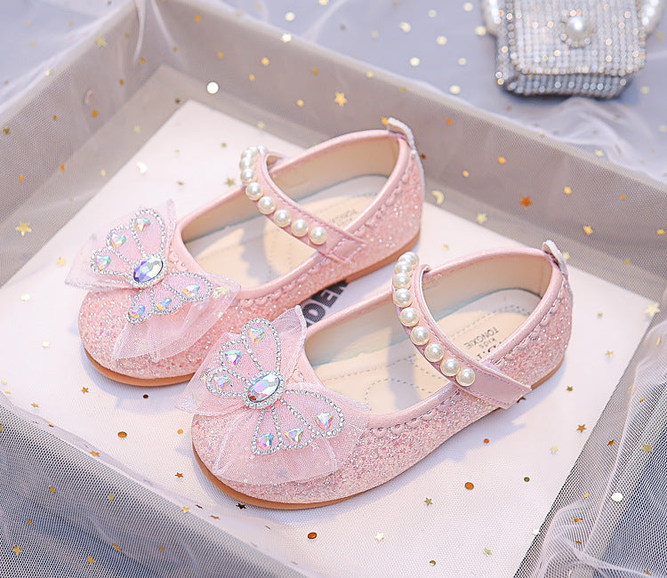 Zapatillas Infantiles Perlas Brillantes