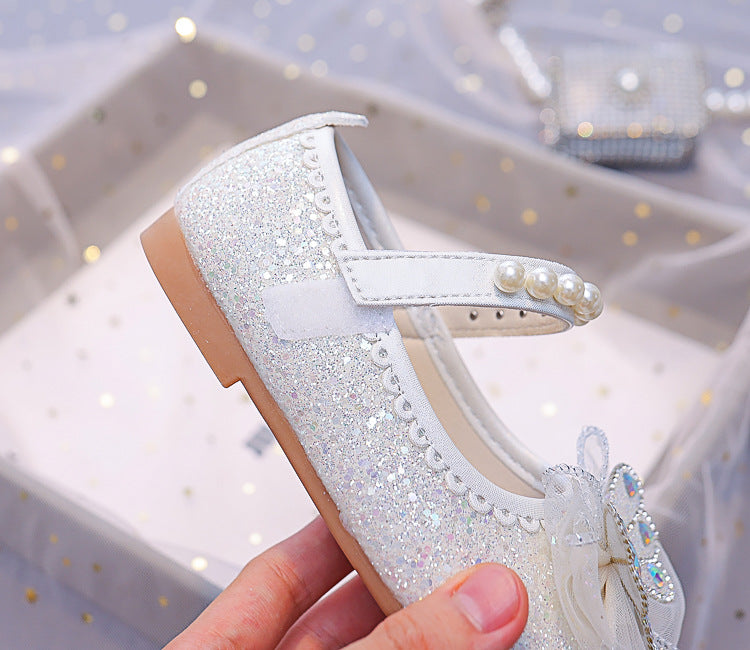 Zapatillas Infantiles Perlas Brillantes