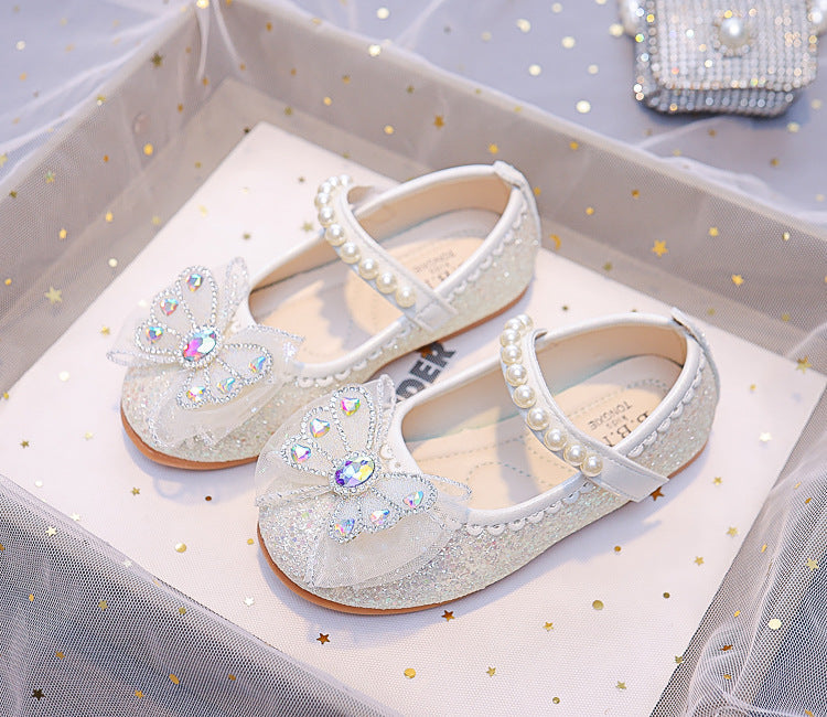 Zapatillas Infantiles Perlas Brillantes