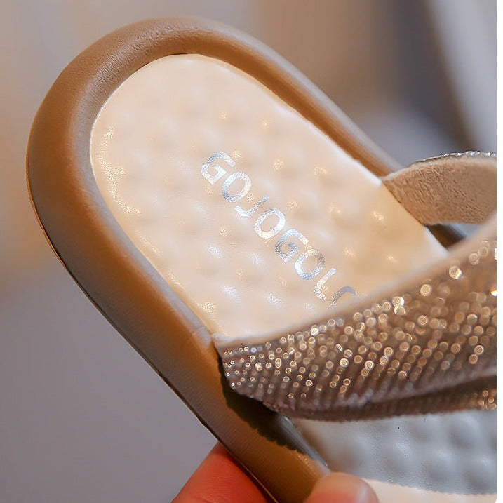 Sandalia Infantil Mariposa Strass