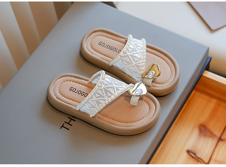 Sandalia Infantil Mujer Perlas