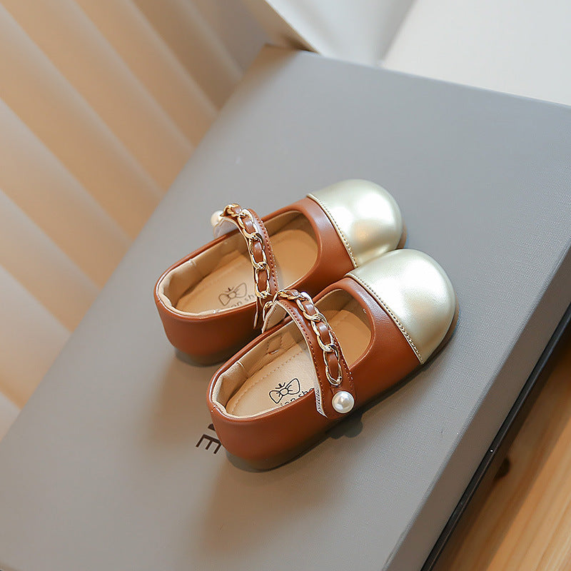 Zapatillas Infantiles Doradas