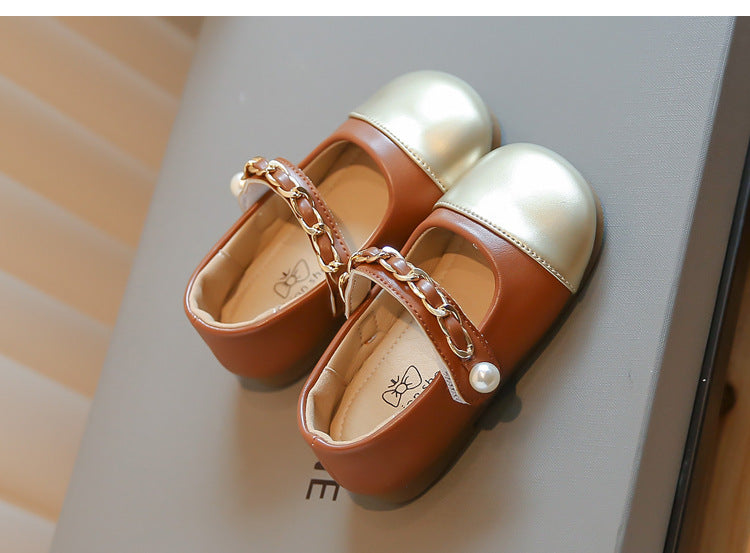 Zapatillas Infantiles Doradas