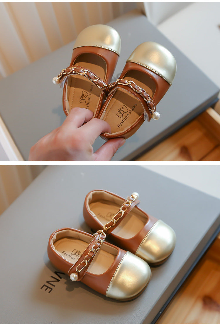 Zapatillas Infantiles Doradas