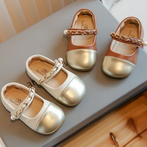 Zapatillas Infantiles Doradas