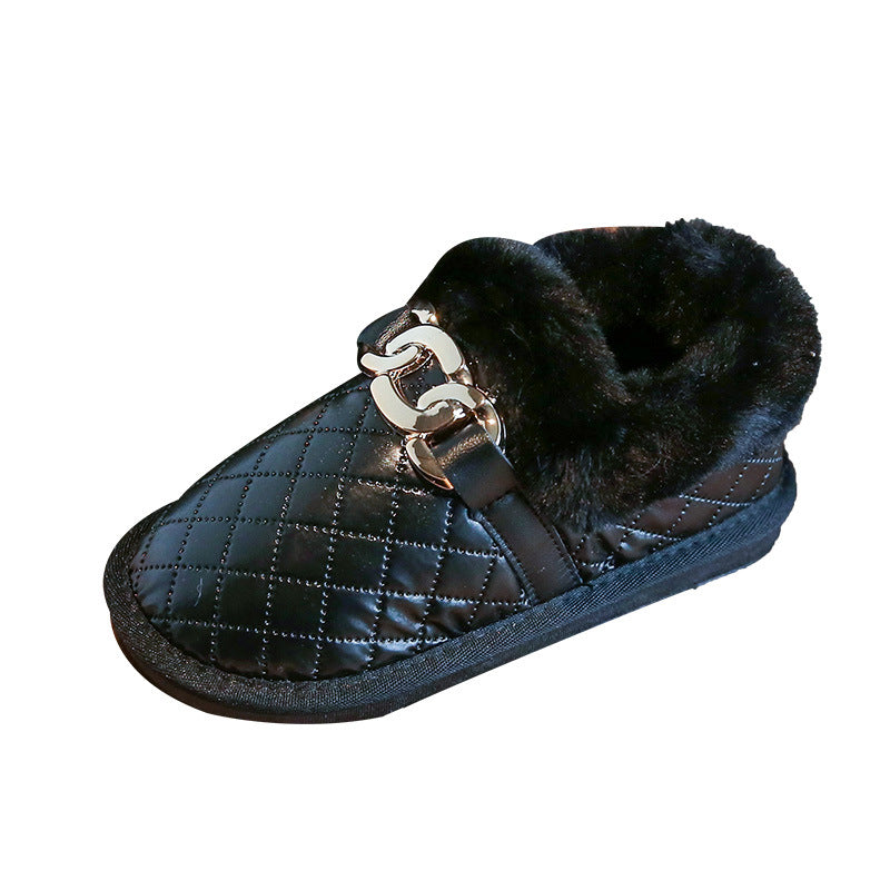 Zapato Infantil de Peluche y Cadena