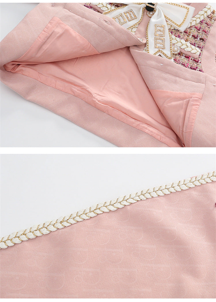 Conjunto Infantil Lazo Rosa