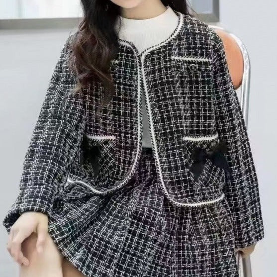 Conjunto Lazo Tweed Infantil
