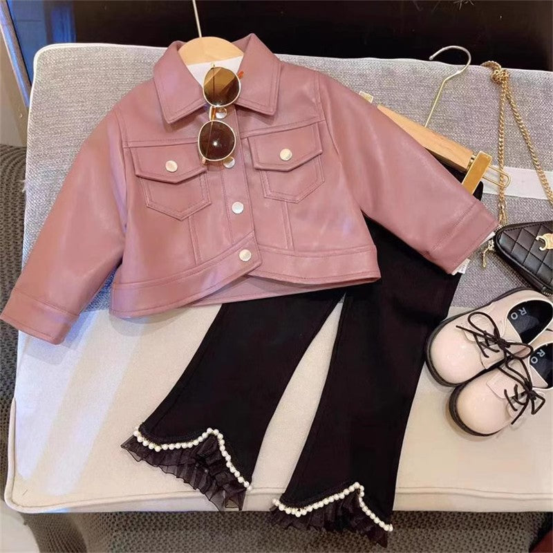 Chaqueta Infantil Botones Rosas