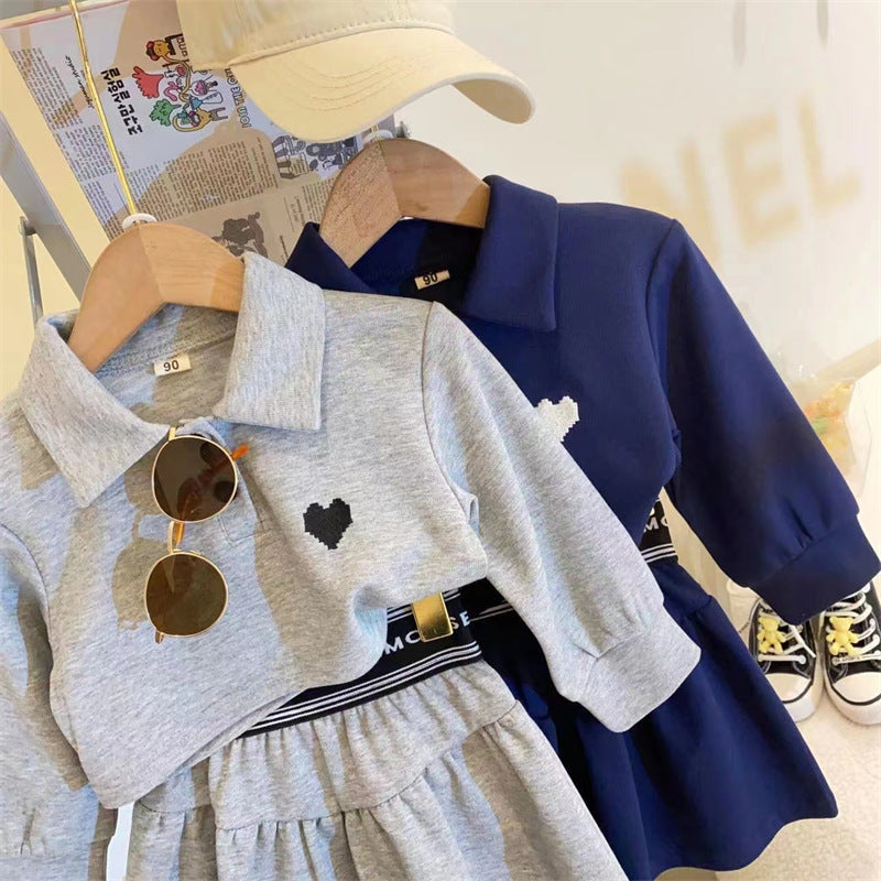 Polo Mujer Coraçãozinho Conjunto Infantil