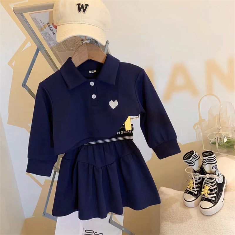 Polo Mujer Coraçãozinho Conjunto Infantil