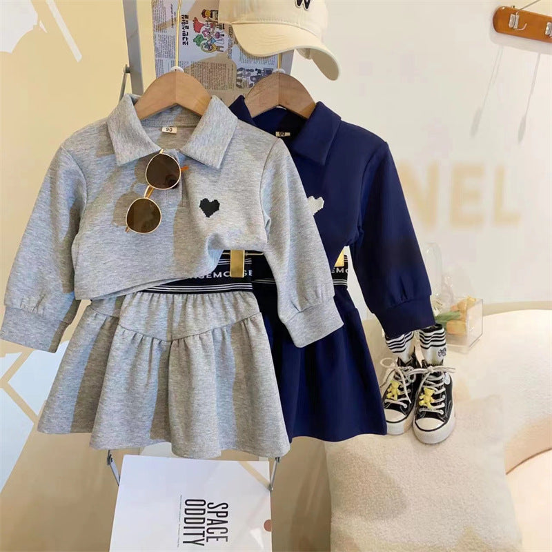 Polo Mujer Coraçãozinho Conjunto Infantil