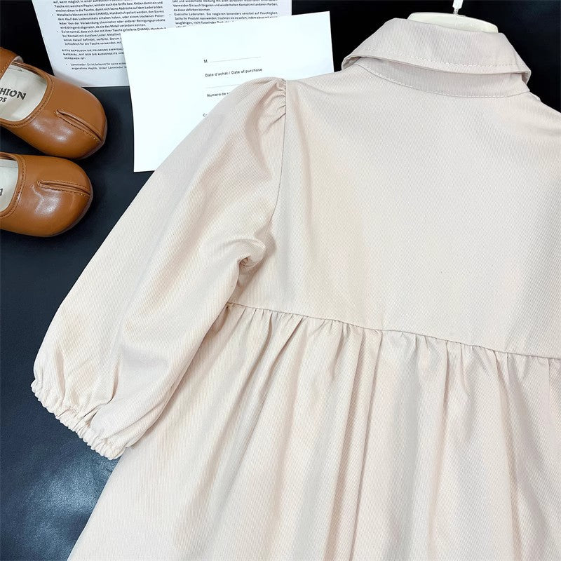 Vestido Infantil + Chaleco Jeans